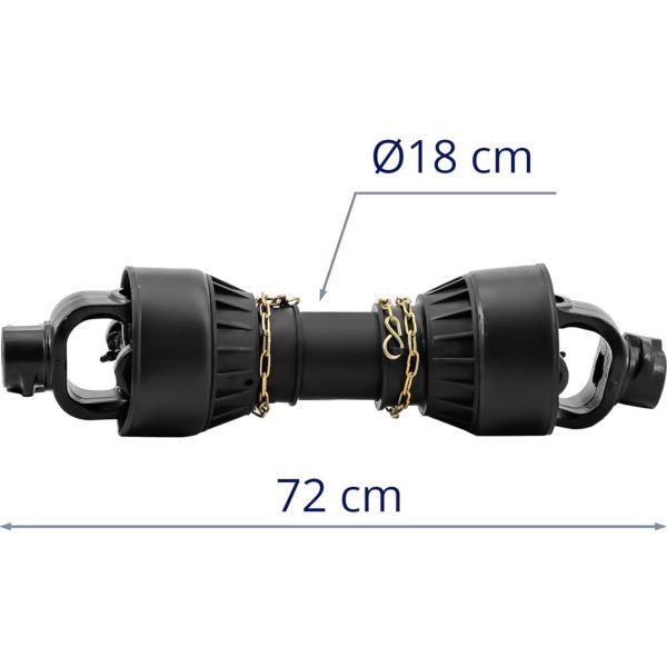 Kardānvārpsta, teleskopiska, 62-72 cm, 1 3/8'', 6 zobi