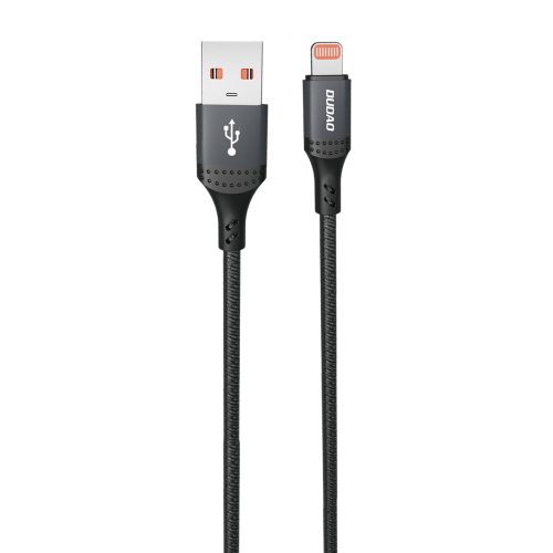 Kabelis USB-A - iPhone Lightning pinums 3A 30W 1.2m - melns