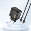 A28 GaN USB-C 45W sienas lādētājs - melns