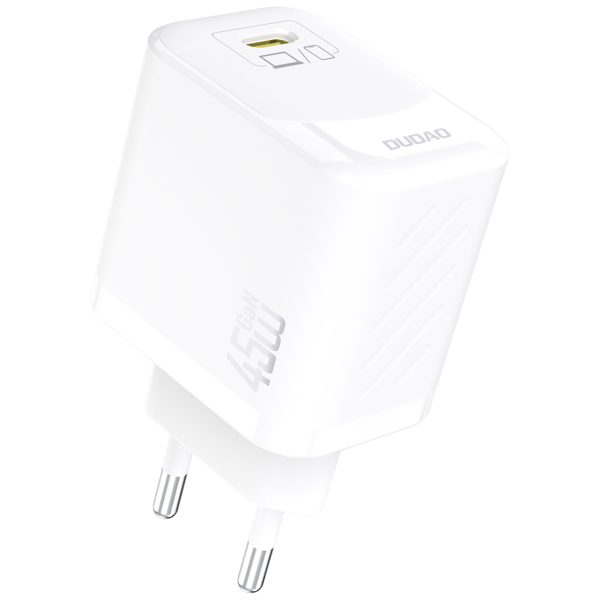 A28 GaN USB-C 45W sienas lādētājs - balts