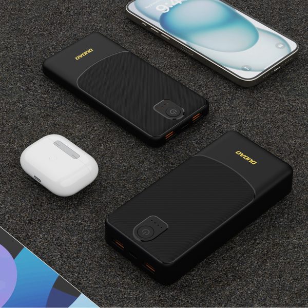 Powerbank K10 10000mAh USB-A 2.4A - melns