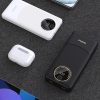 Powerbank K12 10000mAh USB-A USB-C PD22.5W - melns