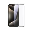 2.5D HD putekļu necaurlaidīgs rūdīts stikls ar melnu rāmi iPhone 15 Plus/16 Plus
