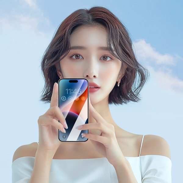 Rūdīts stikls ar pretatstarojošu pārklājumu iPhone 16 Pro Max tālrunim