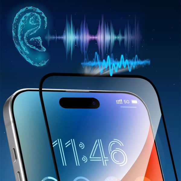 Rūdīts stikls ar pretatstarojošu pārklājumu iPhone 16 Pro Max tālrunim
