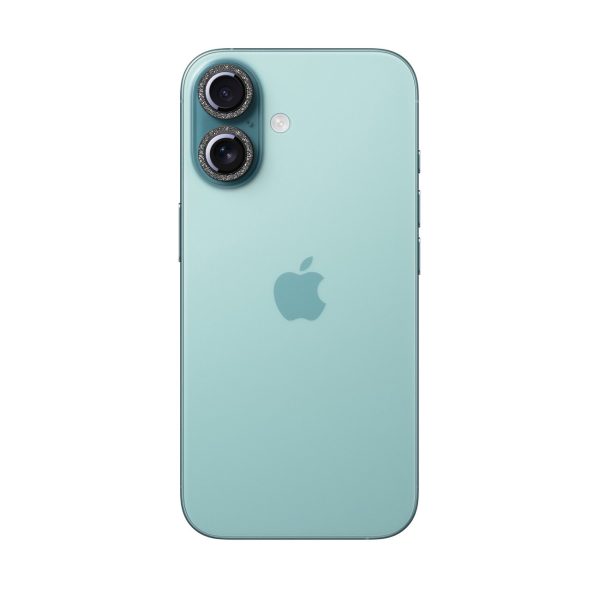 iPhone 16/16 Plus objektīva aizsargstikls - melns