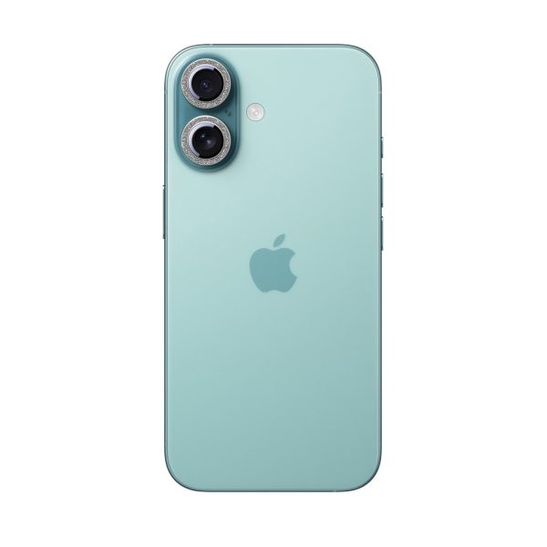 iPhone 16/16 Plus objektīva aizsargstikls - sudrabs