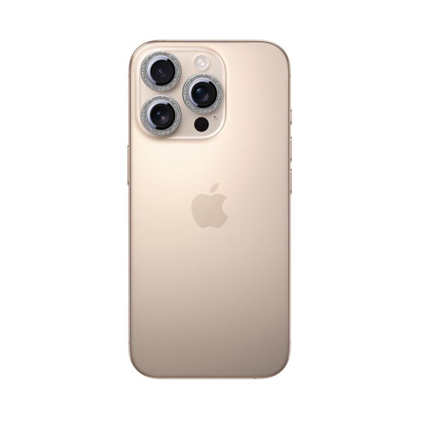 iPhone 16 Pro/16 Pro Max objektīva aizsargstikls - sudrabs