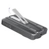 Powerbank K29 10000mAh MagSafe metāla korpuss, statīvs, kabeļi, USB-C, iPhone Lightning, PD 20W - sudrabs