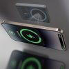 Powerbank K28 10000mAh ar MagSafe ar metāla korpusu un PD statīvu 22.5W - pelēks