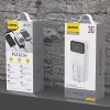 Powerbank 30000mAh ar iebūvētiem PD kabeļiem 22,5W - balts