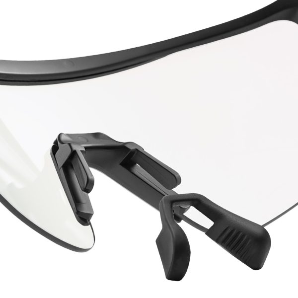 Polarizētas riteņbraukšanas brilles ar UV filtru un korektīvu ieliktni - baltas