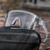 Polarizētas riteņbraukšanas brilles ar UV filtru un korektīvu ieliktni - baltas