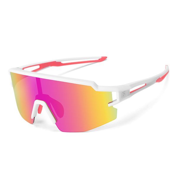 Polarizētas bērnu riteņbraukšanas brilles ar UV filtru - baltas