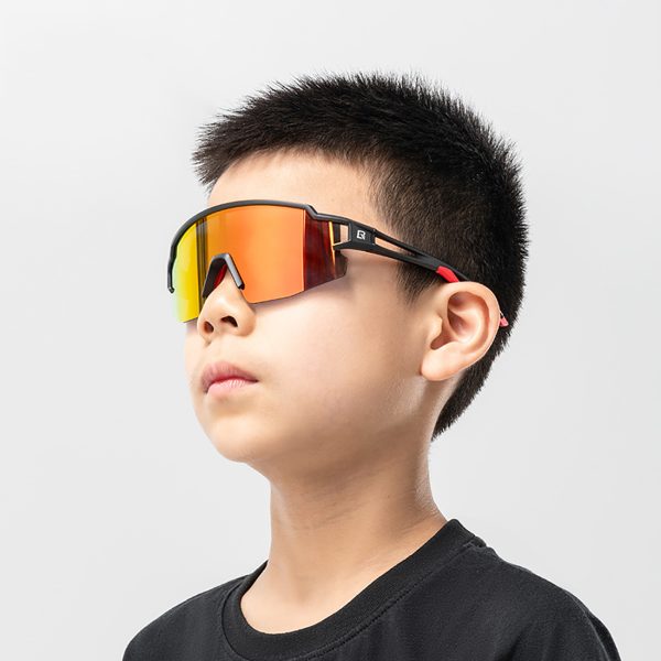Polarizētas bērnu riteņbraukšanas brilles ar UV filtru - baltas
