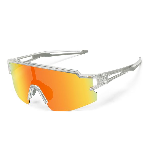 Polarizētas bērnu riteņbraukšanas brilles ar UV filtru - pelēkas