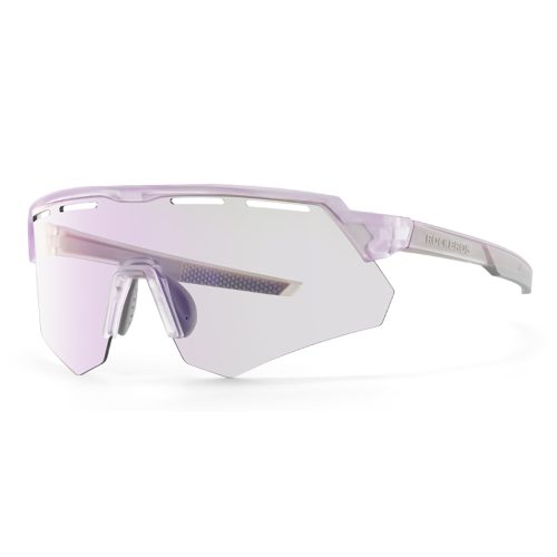 Polarizētas riteņbraukšanas brilles ar UV filtru un korektīvu ieliktni - violetas