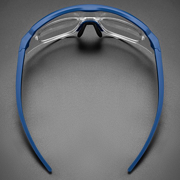 Polarizētas riteņbraukšanas brilles ar UV filtru un korektīvu ieliktni - violetas