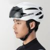 Unisex velosipēda ķivere ar noņemamu vizieri un UV filtra brillēm - brūna