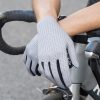 Pilna satvēriena elpojoši riteņbraukšanas cimdi L izmērs - zaļi
