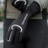 Pilnībā ūdensnecaurlaidīgi riteņbraukšanas cimdi L/XL izmērs - melni
