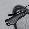 Velosipēda rokturi, savīti, ergonomiski, neslīdoši - melni