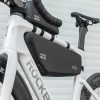 Uz rāmja stiprināms velosipēda groza maisiņš 2,9 l - melns