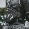 Motocikla somas kājas soma augšstilbu jostai plecu jostā - melna