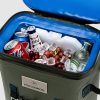 Termiski izolēta pārgājienu mugursoma ar 20 litru maisu - zaļa