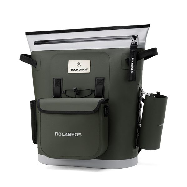 Termiski izolēta ergonomiska pārgājienu mugursoma 18l - zaļa