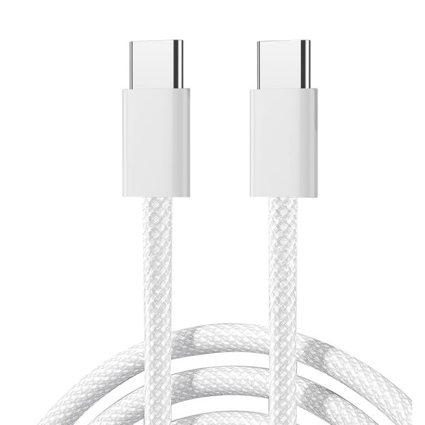 Ben sērijas USB-C 60W 1m kabelis - balts