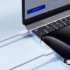 Ben sērijas USB-C 60W 1m kabelis - balts