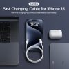 Ben sērijas USB-C 60W 1m kabelis - balts