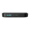 Induktīvā pārnēsājamā uzlādes ierīce 5000mAh USB-A USB-C 20W ar USB-C kabeli - melna
