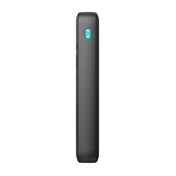 Powerbank 20000mAh USB-C USB-A 22.5W - melns