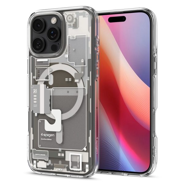 iPhone 16 Pro Max Ultra Hybrid Mag vāciņš ar MagSafe Zero One tehnoloģiju – titāna krāsas
