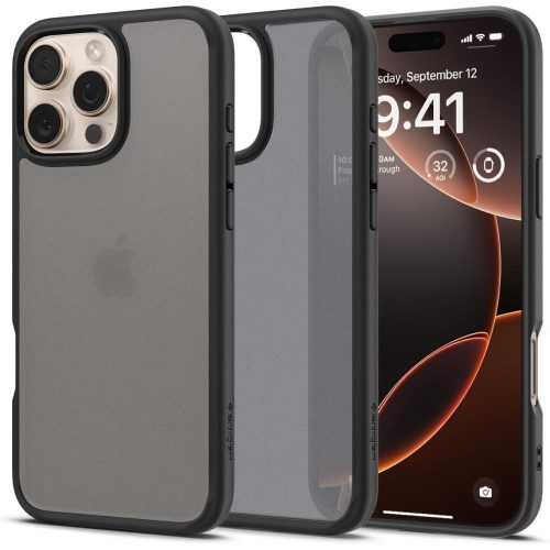 iPhone 16 Pro Max Ultra Hybrid vāciņš - melns