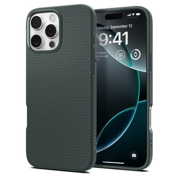 iPhone 16 Pro Max Liquid Air vāciņš - zaļš