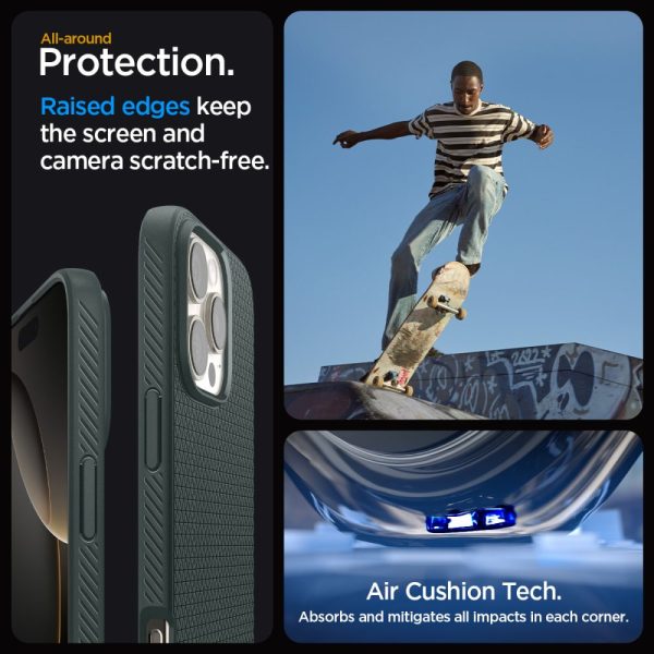 iPhone 16 Pro Max Liquid Air vāciņš - zaļš