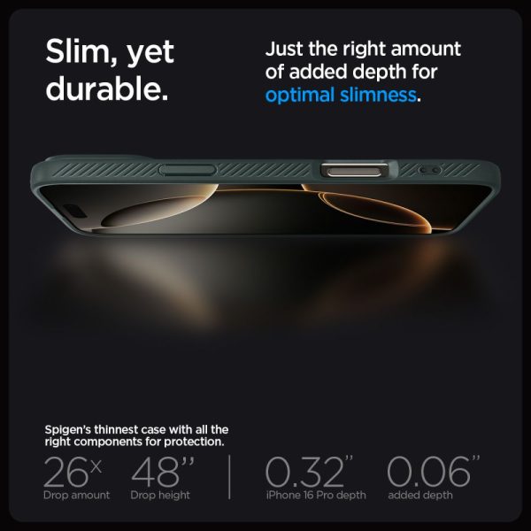 iPhone 16 Pro Max Liquid Air vāciņš - zaļš