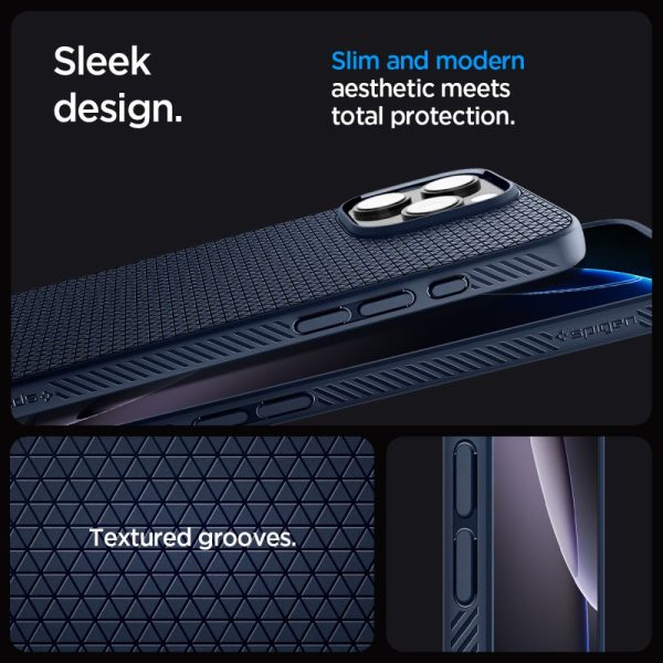 iPhone 16 Pro Max Liquid Air vāciņš - zils