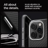 iPhone 16 Pro Max Enzo Aramid Mag vāciņš ar MagSafe aizsargapvalku — melns un sudrabkrāsas