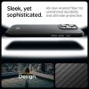 iPhone 16 Pro Max Enzo Aramid Mag vāciņš ar MagSafe aizsargapvalku — melns un sudrabkrāsas