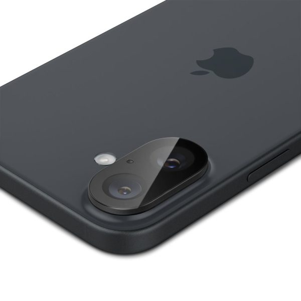 iPhone 16 / 16 PLUS kameras stikls, melns - 2 gab.