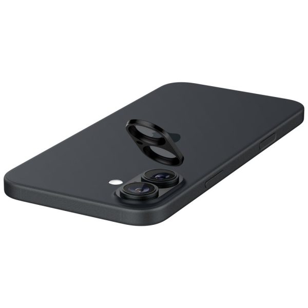 iPhone 16 / 16 PLUS kameras stikls, melns - 2 gab.