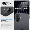 iPhone 16 / 16 PLUS kameras stikls, melns - 2 gab.