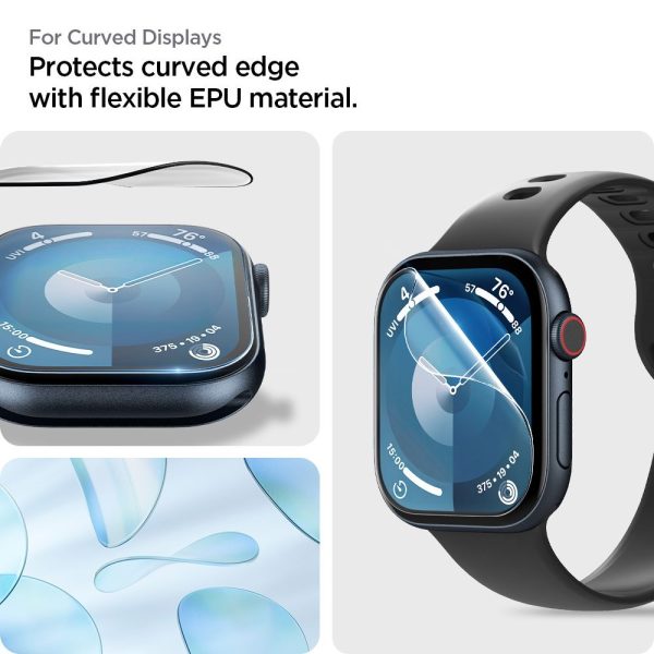 Hibrīda stikls Apple Watch 10 46 mm caurspīdīgs - 2 gab.