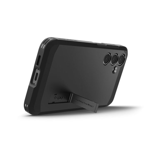 Vāciņš ar Samsung Galaxy S24 FE Tough Armor MagSafe aizsargapvalku - melns