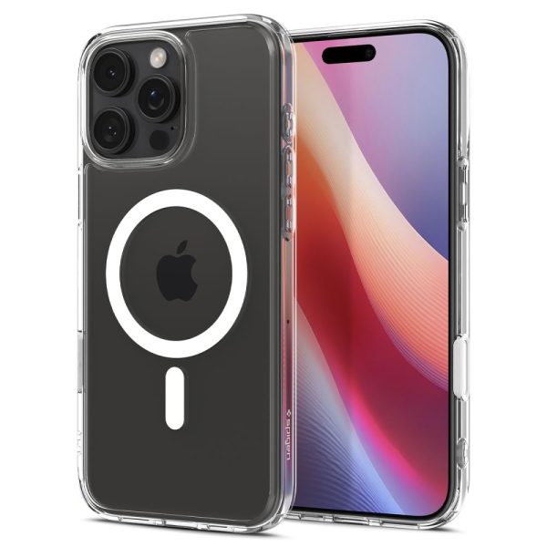 iPhone 16 Pro Max Ultra Hybrid T MagSafe vāciņš — balts