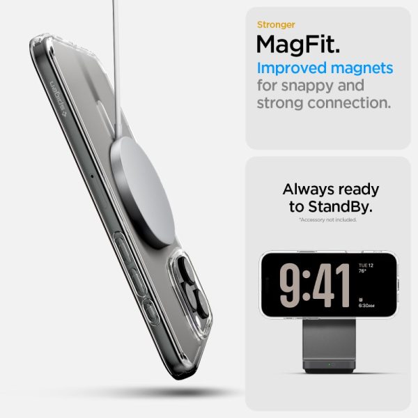 iPhone 16 Pro Max Ultra Hybrid T MagSafe vāciņš — balts